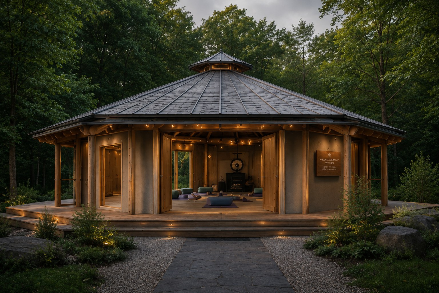 NUVUN wellness retreat pavilion